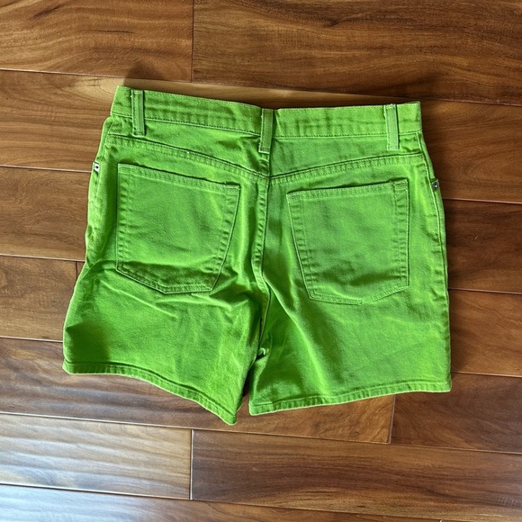 Sasson Jeans Neon Green Vintage 90’s Denim Shorts size 13/14 - Picture 5 of 5
